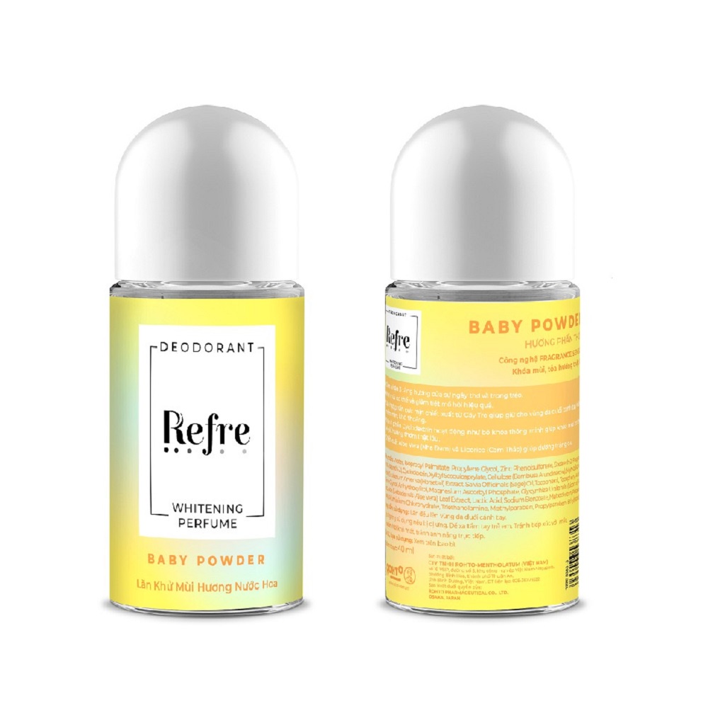 Lăn Khử Mùi Dưỡng Trắng Hương Nước Hoa Refre Whitening 40ml