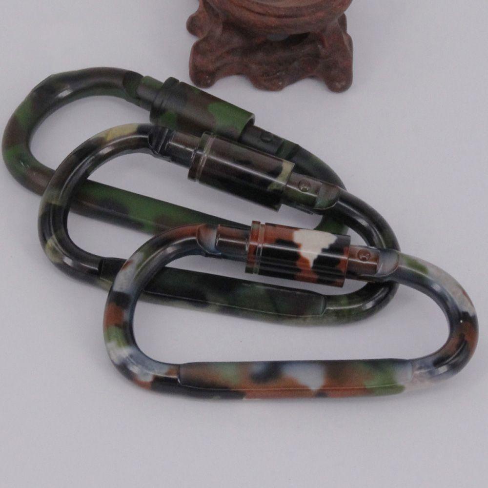 2 Móc Khóa Thể Thao Bằng Hợp Kim Nhôm Màu Đen