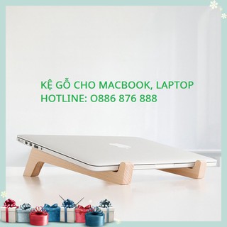 Kệ Gỗ Macbook Thông Minh, Kệ Giá Đỡ Laptop Đa Năng, Tinh Tế.