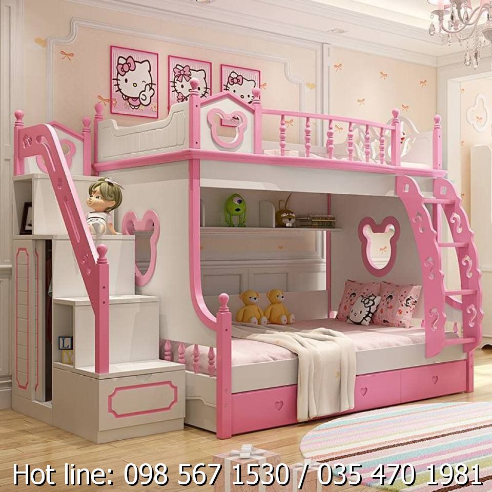 Giường tầng bé gái