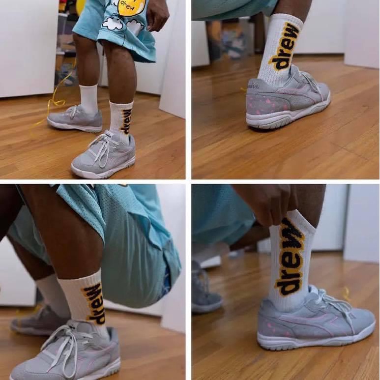 Tất vớ dệt kim Drew House,Adidas,Jordan,Champion,Nike,NY,MLB,Vans,Supreme,Fila. Cổ cao,nam nữ,Unisex,thời trang,thể thao