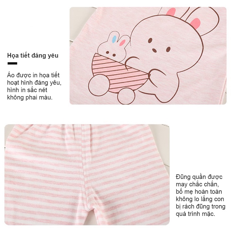[MẪU MỚI 2022] Bộ Cotton Dài Tay Cho Bé xuất Nhật SIÊU XỊN, 100% cotton, mềm mịn thoải mái cho bé trai &amp; bé gái