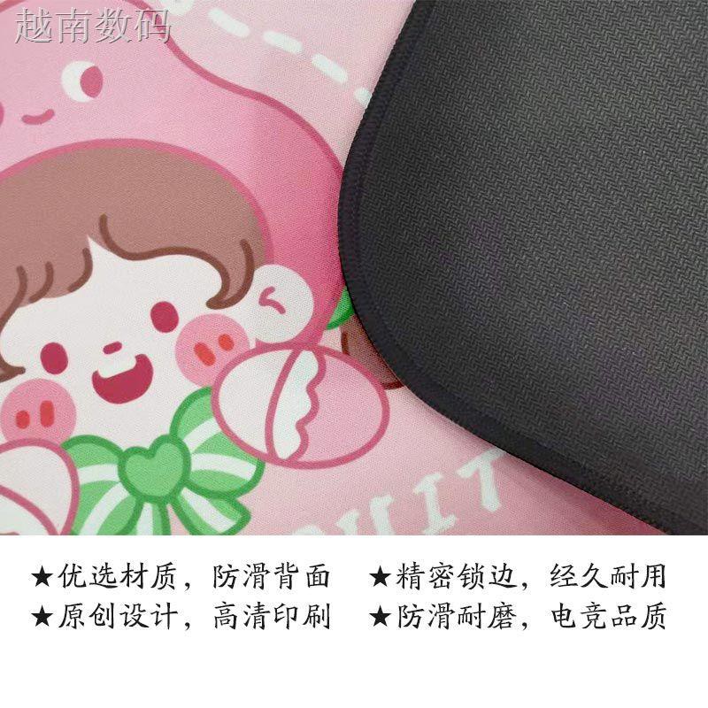 Tấm Lót Chuột Và Bàn Phím Máy Tính Cỡ Lớn Phối Tai Mèo Đáng Yêu Độc Đáo