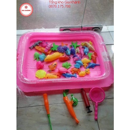 Đồ chơi câu cá có nam châm, Bộ câu cá Cho Bé, Chất Liệu Nhựa An Toàn - LD2118