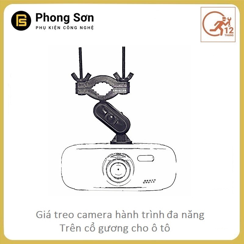 Giá treo Camera hành trình lên cổ gương chiếu hậu ( cho ô tô, xe máy,.... sử dụng đa năng ) | BigBuy360 - bigbuy360.vn