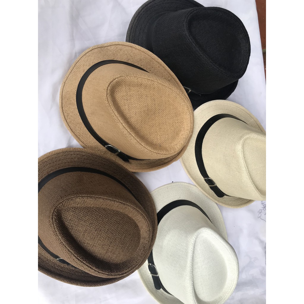Nón Phớt Fedora Vành Nhỏ Hội An, Mũ Phớt Cao Cấp