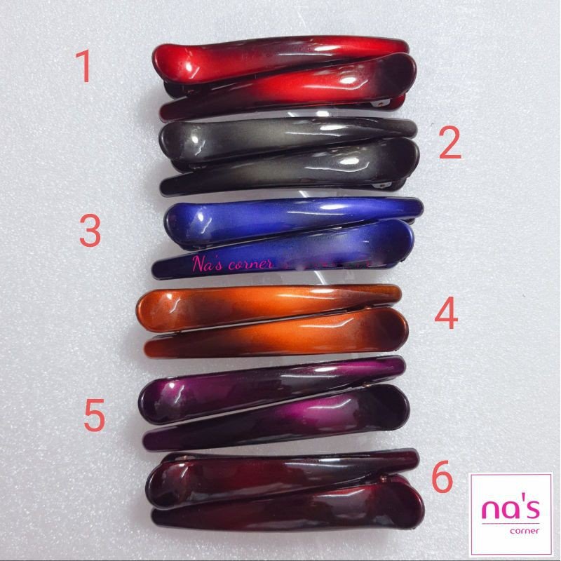 [RẺ ĐẸP] 1 Kẹp mỏ vịt nhựa màu Hot 9.5 cm / 12cm đẹp sang trọng size dài lớn