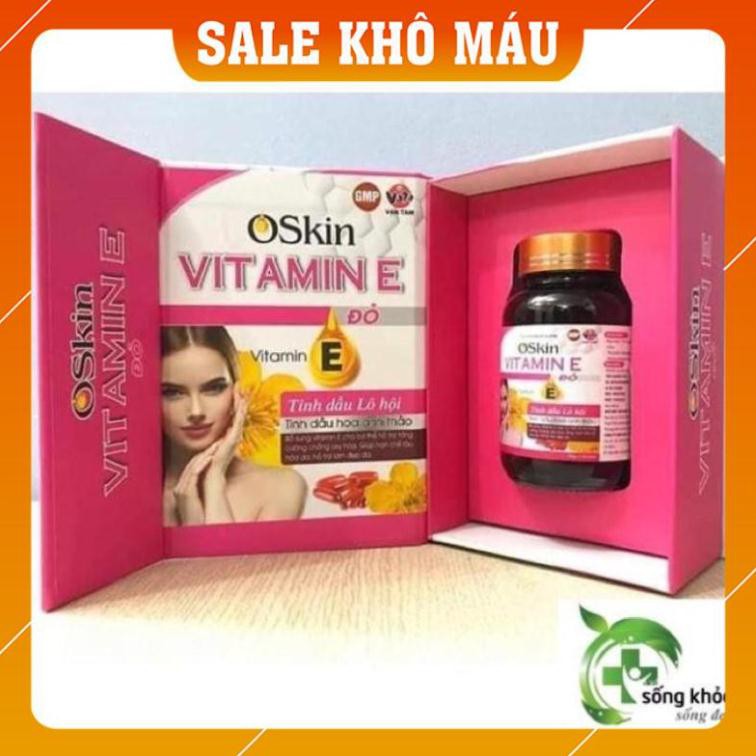 ViTaMin E Đỏ OSKIN chống lão hoá, căng bda, giảm khô hạn, giảm mụn nám tàn nhang, chống chảy xệ tăng cường dưỡng ẩm cho