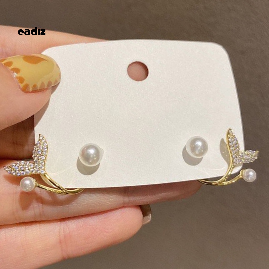 Khuyên Tai Nữ Đính Ngọc Trai Giả Thời Trang