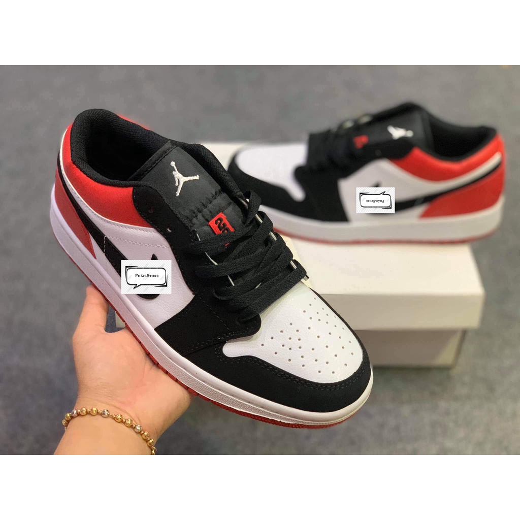 Giày Sneaker nam Đỏ đen Thấp cổ Chicago