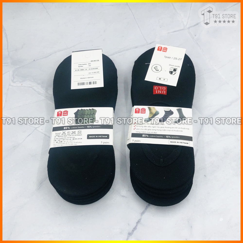 Tất lười nam - Vớ/tất hài nam/nữ set 5 đôi - 10 đôi - Chất liệu cotton, thoáng mát mùa hè, dễ sử dụng