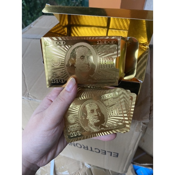 Bộ Bài Mạ Vàng 24k