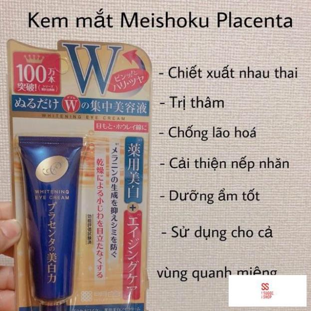 Kem dưỡng mắt Meishoku - kem dưỡng làm giảm,mờ thâm, chống nhăn mắt meishoku