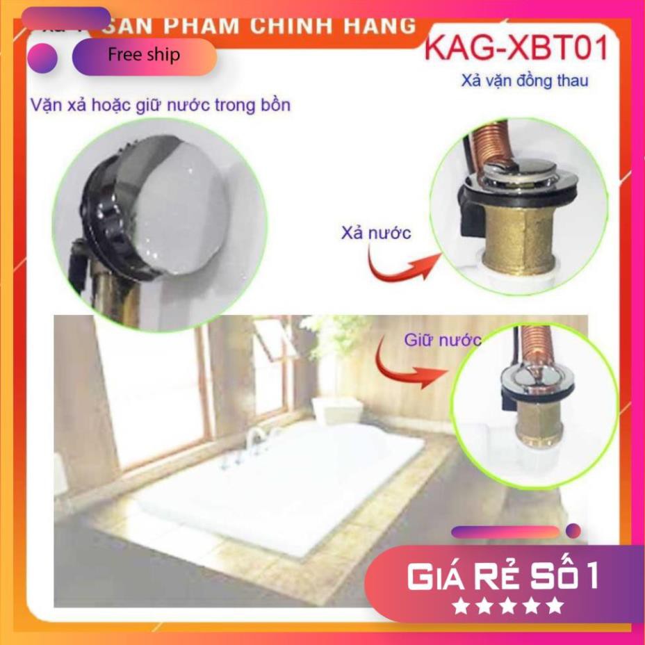 BỘ Xả vặn bồn tắm bằng thau, Bộ xả dùng cho bồn tắm nằm KAG-XBT01