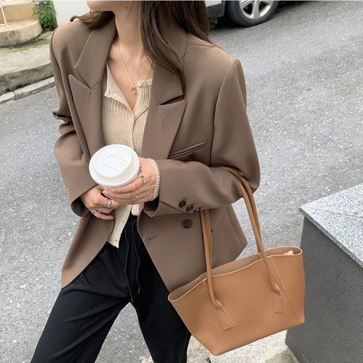 Áo Khoác Blazer Phong Cách Hàn Quốc Thời Trang Xuân Thu 2023 Mới