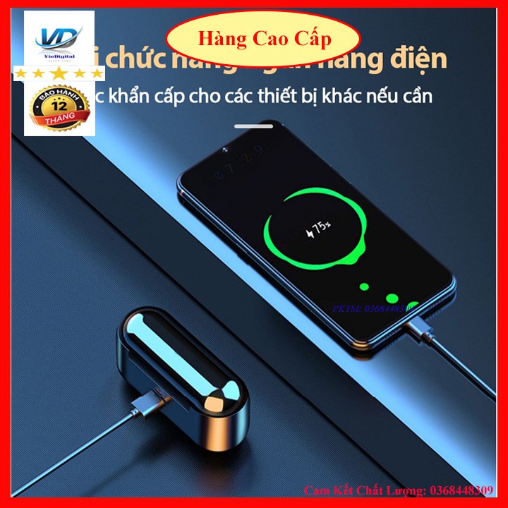 Tai Nghe Bluetooth, Tai Nghe Không Dây AMOI F9 TWS 5.0 9D, Cảm Ứng Chạm, Chống Nước, Chống Ồn. | BigBuy360 - bigbuy360.vn
