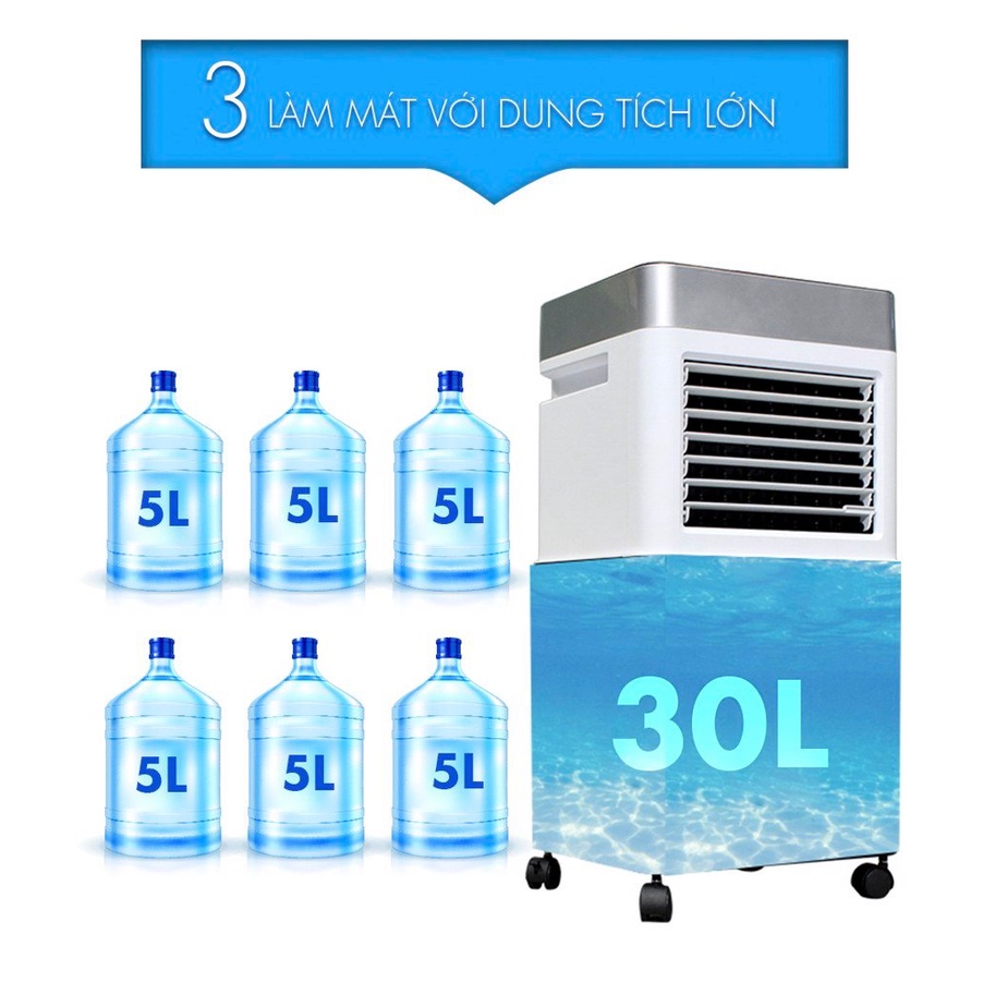 Quạt Điều Hòa Làm Mát Không Khí Kachi MK202 Công Suất 75W Tiết Kiệm Điện Năng