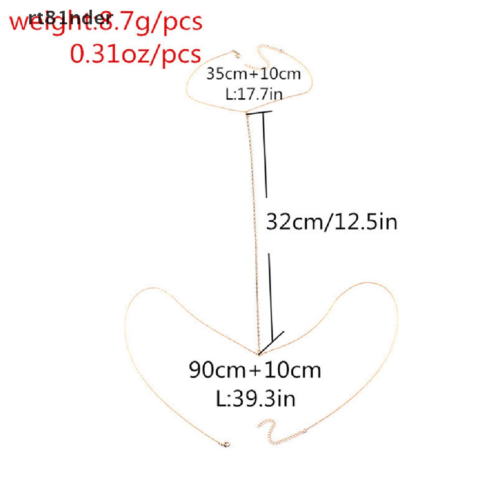 rt Trendy Belly Waist Chain Body Sexy Chain Bikini Beach Body Chain Charm Jewelry n