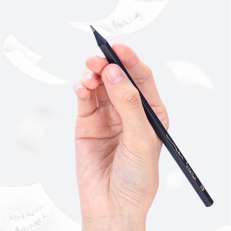 Set 10 Bút Chì Gỗ Đen 2B HB Hình Lục Giác