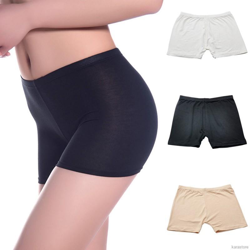 Quần đùi ôm sát chất liệu co giãn màu trơn cho nữ