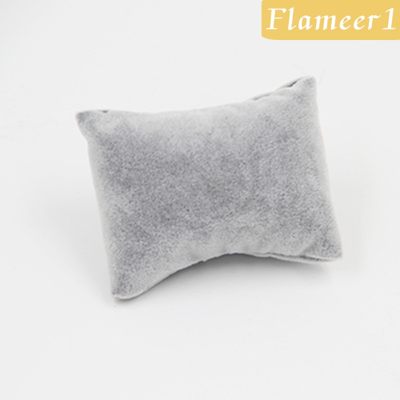 1 [flameer1] Set 5 Gối Nhung Nhỏ Trưng Bày Trang Sức / Đồng Hồ / Vòng Tay