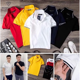Áo Thun Polo Nam Nữ Cổ Sọc Trend 2020 Thấm Hút Mồ Hôi Tháng Mát