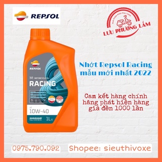 Nhớt repsol racing mẫu mới 2022 10w40 fully synthetic chính hãng