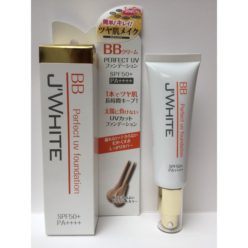 Kem B.B Trang Điểm Cao Cấp J'WHITE  5 IN 1 Nhật Bản 50ML