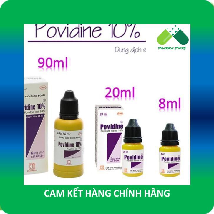 !!! Dung dịch sát khuẩn POVIDINE 10% Pharmedic [povidine, betadine, betadin]