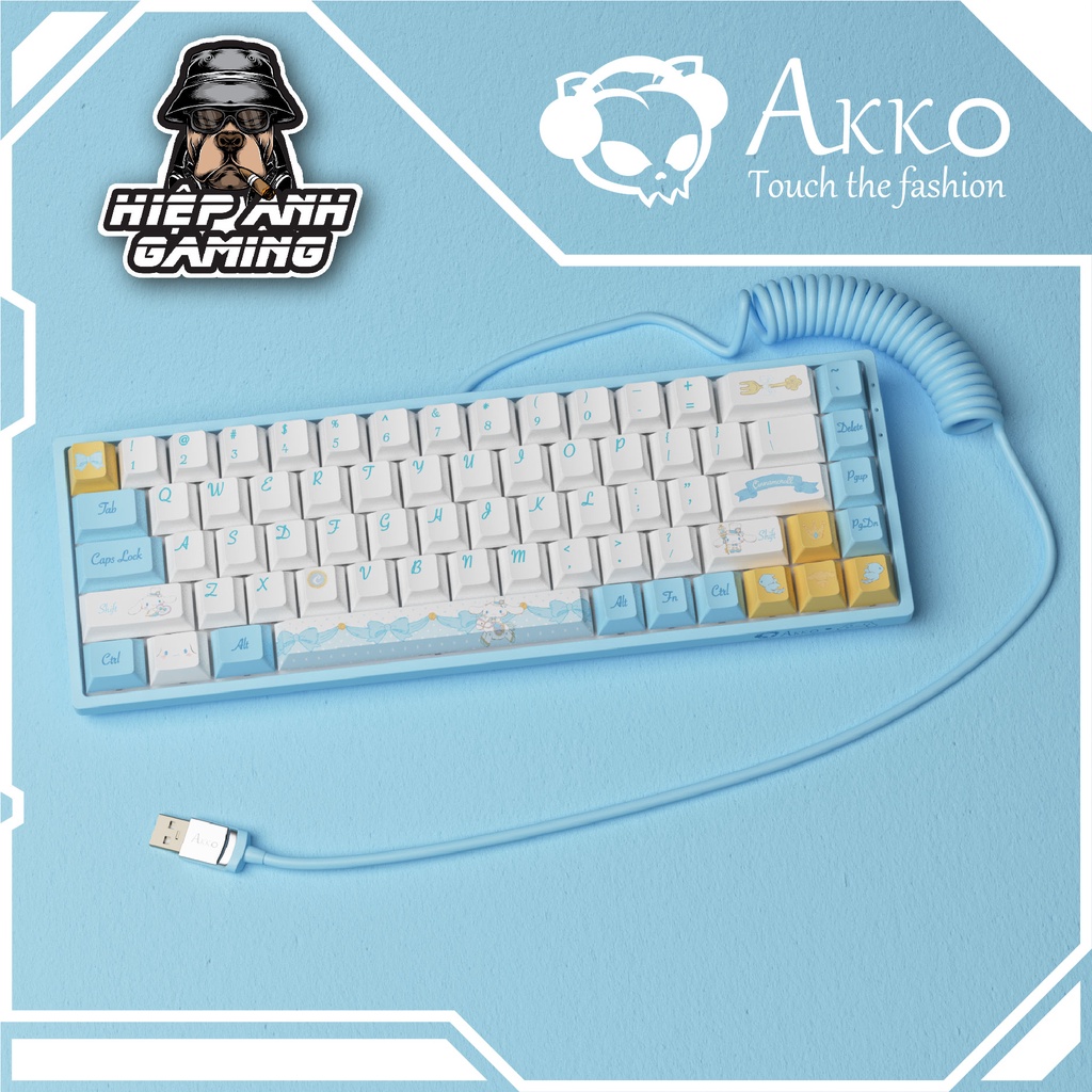 Dây cáp phím cơ AKKO Coiled Cable  | Hàng chính hãng Akko Việt Nam