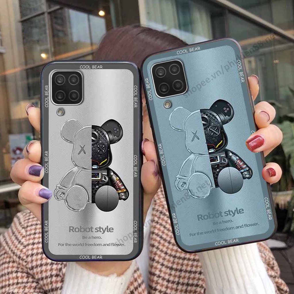 Ốp Samsung A12 / M12 bear, k@ws thương hiệu phong cách ốp lưng thời trang cao cấp
