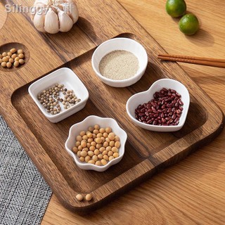 Đĩa gia vị sứ trắng nhiều hình