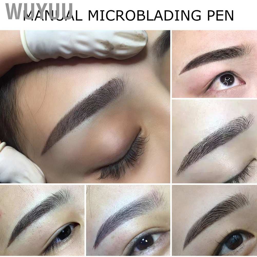 Wuyuu Manual Tattoo Pen Semi‑Permanent Microblading for Eyebrow Eyeliner Lips