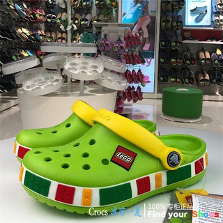 Dép sục Croc-Legô cho bé xanh lá- tặng 2jibit