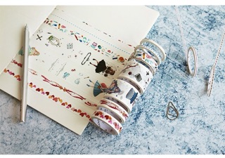 Hộp 9 cuộn washi tape
