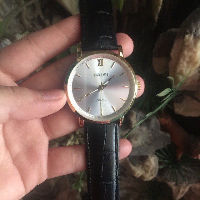Đồng hồ nam Halei dây da màu đen cực bền | BigBuy360 - bigbuy360.vn