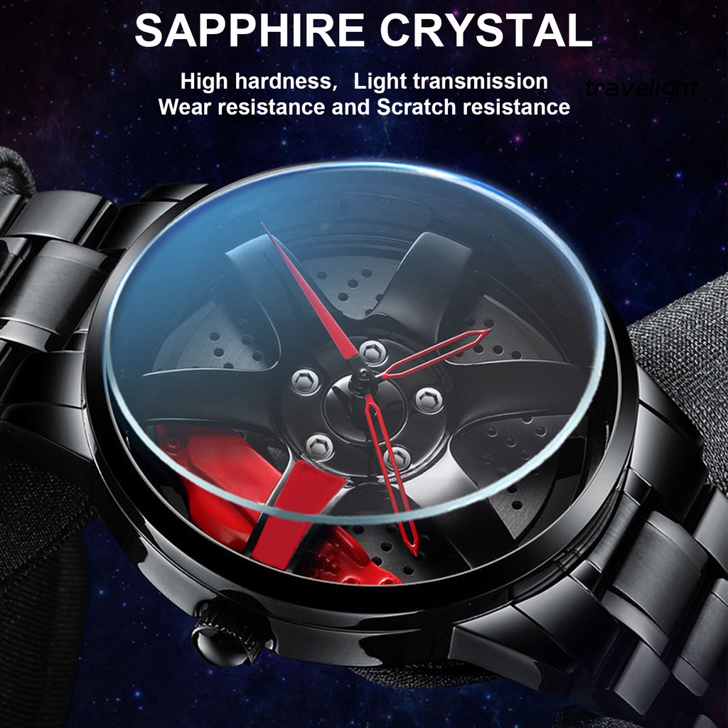 Đồng hồ quartz chống thấm nước thiết kế hình bánh xe
 | BigBuy360 - bigbuy360.vn