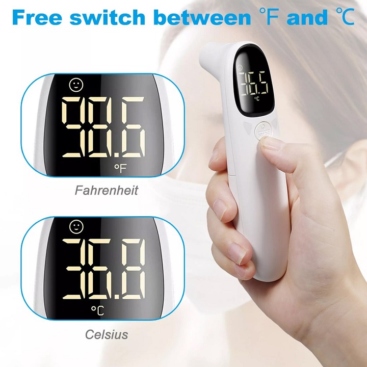 Nhiệt Kế Hồng Ngoại Thông Minh Hiển Thị Kỹ Thuật Số Chính Xác Nhanh Chóng