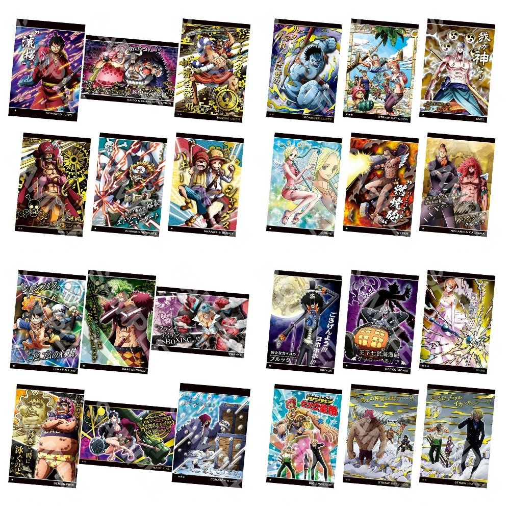 Ảnh card bo góc in hình ONE PIECE ĐẢO HẢI TẶC M1 anime chibi sưu tầm  thẻ bo viền 5*8cm