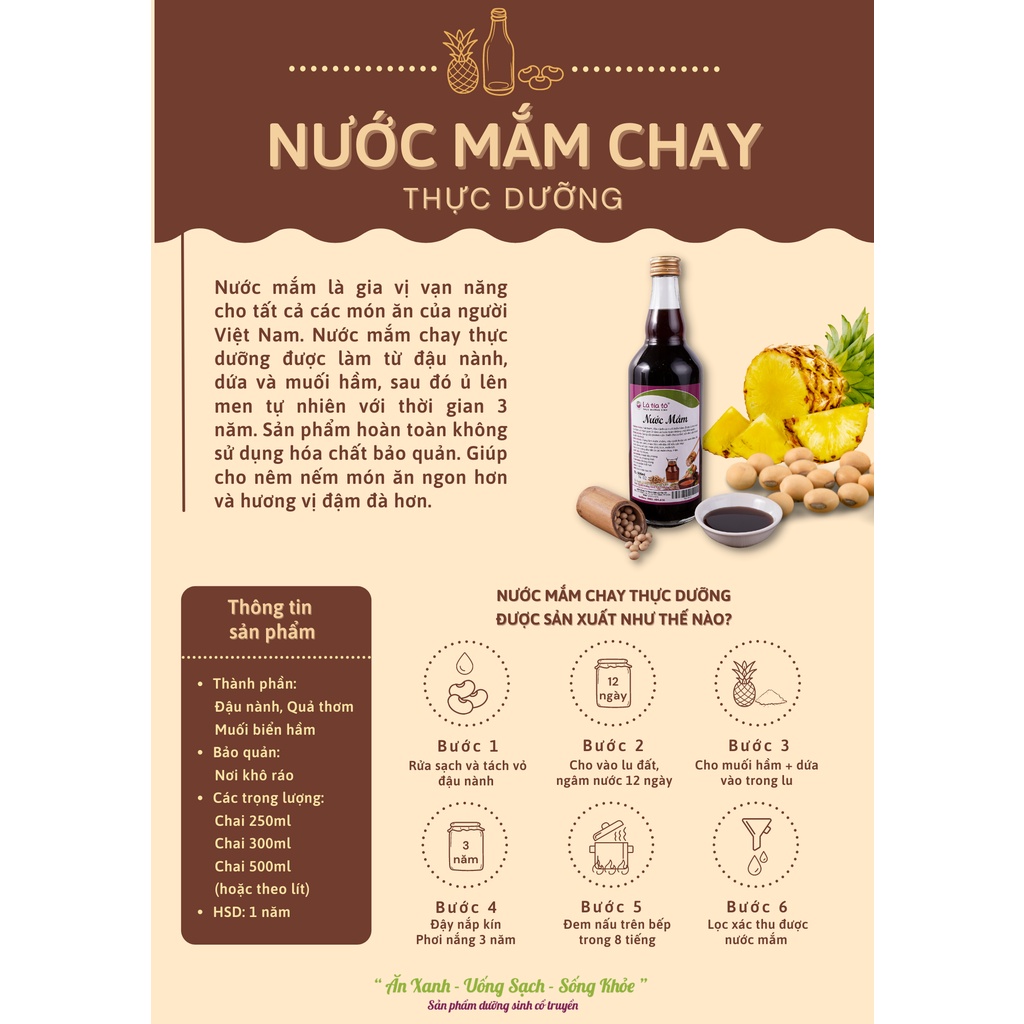 NƯỚC MẮM CHAY THỰC DƯỠNG 300ml - LÁ TÍA TÔ