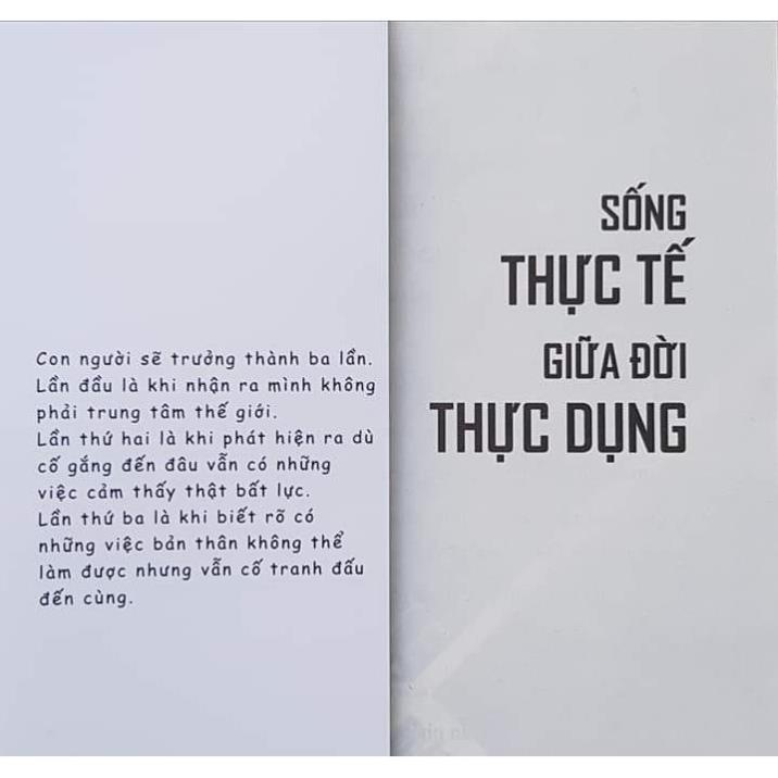 Sách Sống Thực Tế Giữa Đời Thực Dụng - Tái bản 2021