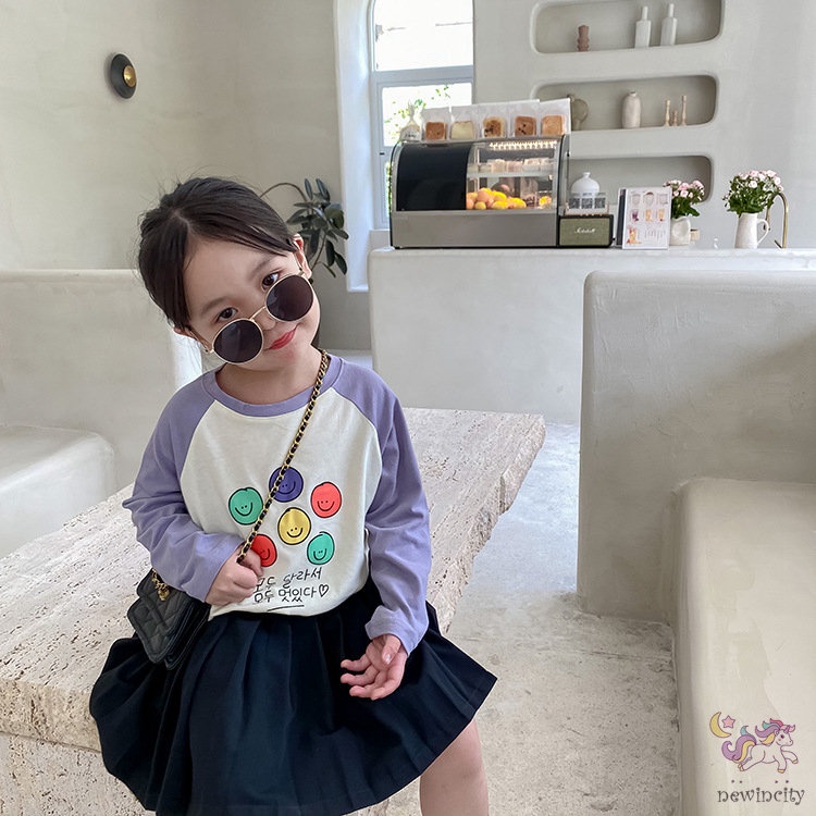 Áo Thun DàI Tay In HoạT HìNh Dễ Thương Cho Bé GáI