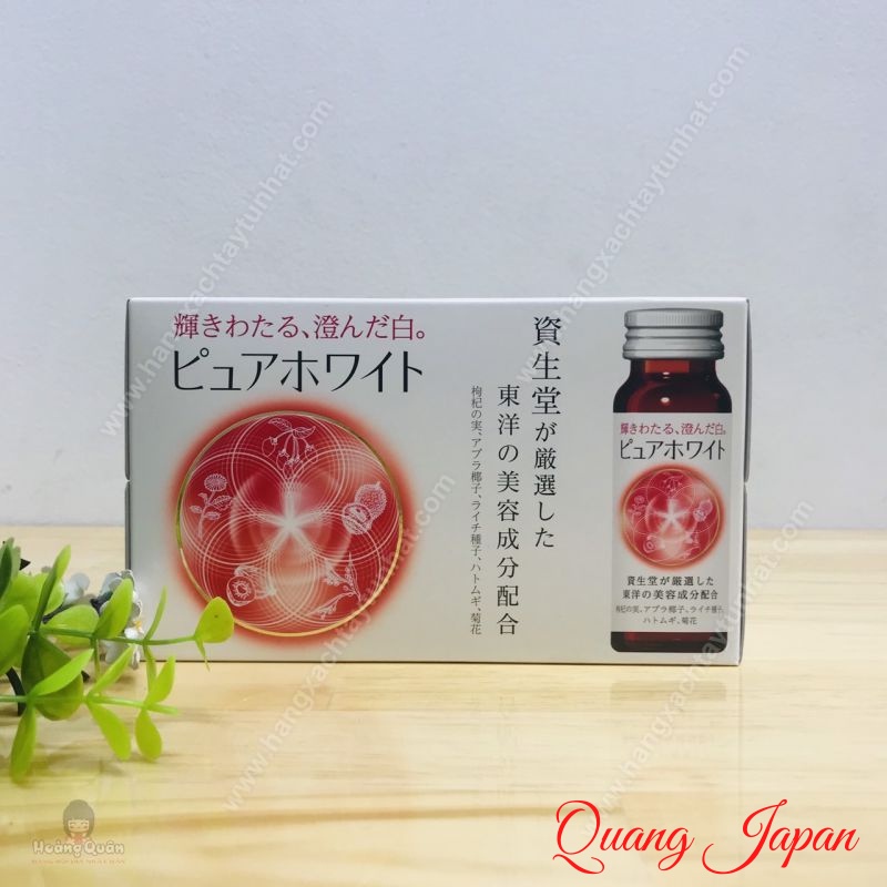Nước Uống Collagen Trắng Da, Chống Lão Hóa Pure White Shiseido Nhật Bản - Full hộp