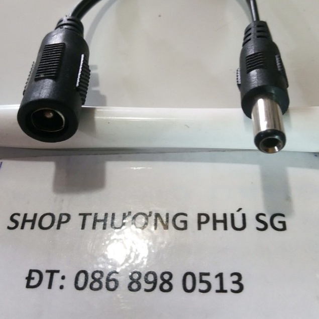Cáp chuyển nguồn DC adapter 5.5mm  ra 5.0 X 2.5mm  - Đầu tròn lớn