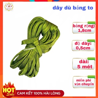 Dây dù bảng to cột võng, giăng võng dài 5 mét