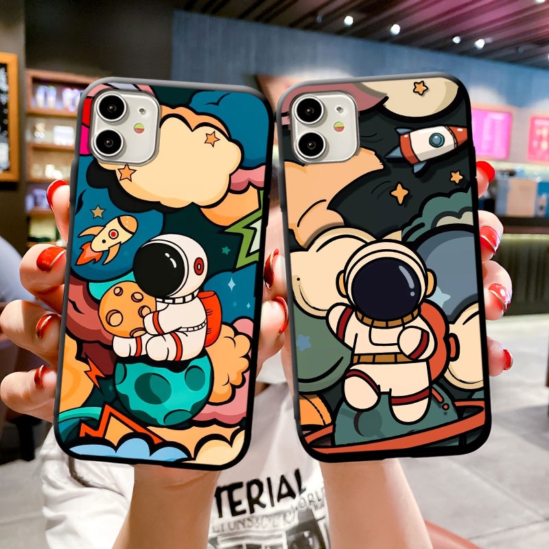 Ốp Điện Thoại Mềm In Hình Phi Hành Gia 2 Cho Xiaomi Redmi Note 11 10 8 7 6 5 9 Pro Max 11S 10S 9S 5A 4G 5G