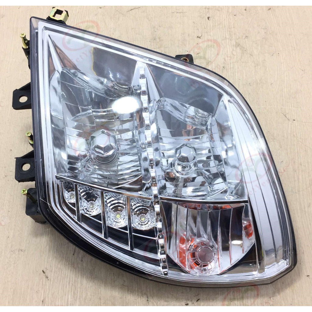 Đèn pha xe tải lắp cho xe Thaco Ollin 198, 345, 500b, 700A, 700B, 198, nguồn 24v có led định vị. Hàng đẹp
