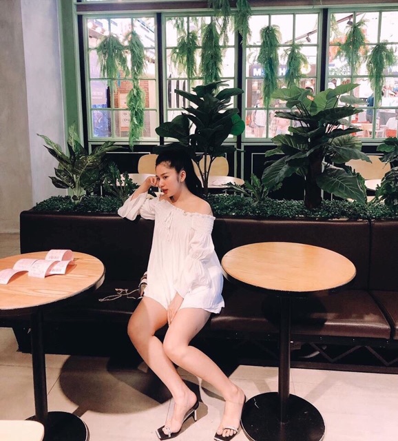 sơ mi trễ vai SMS012110