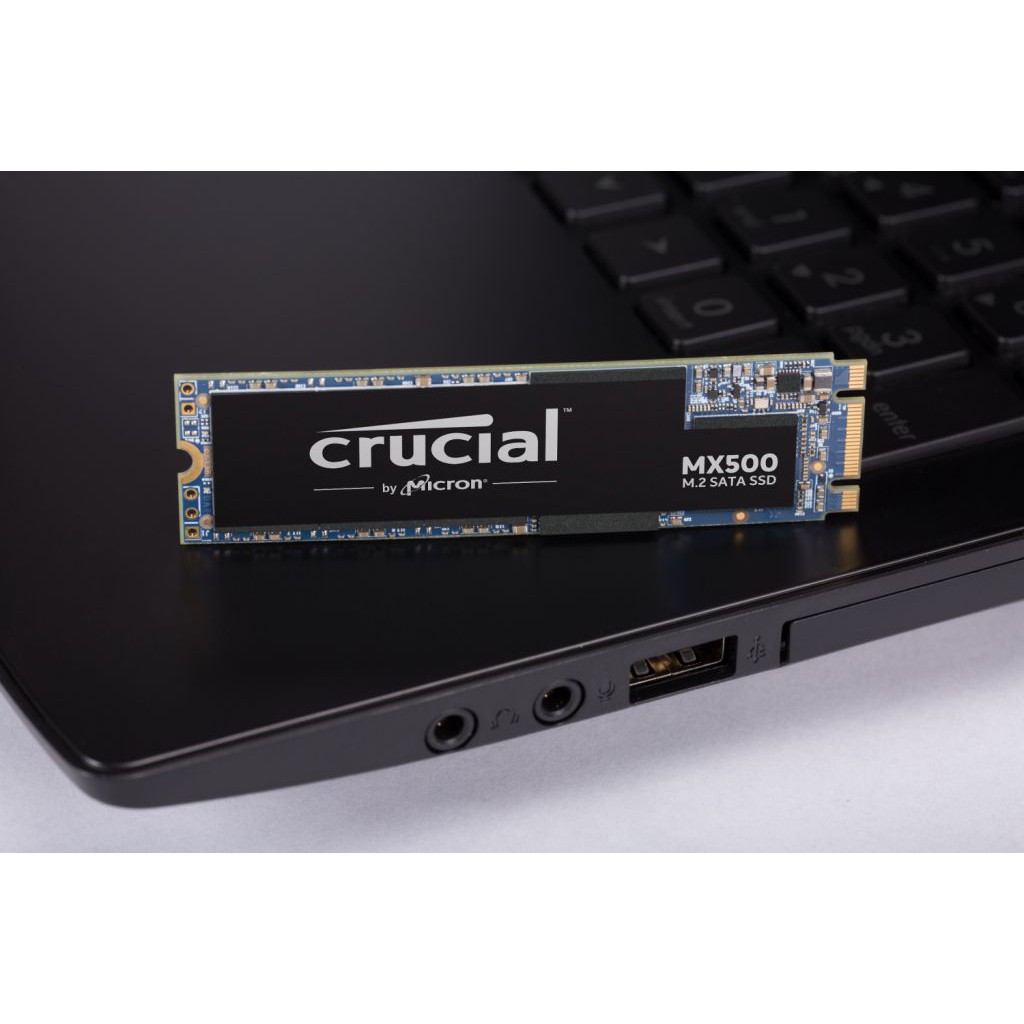 Ổ Cứng SSD M2 Crucial MX500 dung lượng 250GB Chuẩn giao tiếp SATA III 6Gbit/s (Đen)