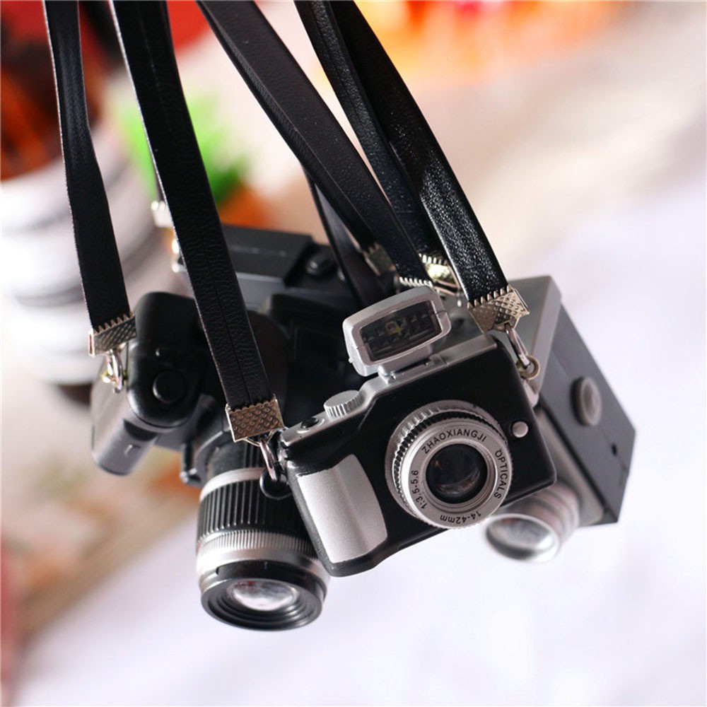 Máy Ảnh Kỹ Thuật Số Mini SLR Mini Thời Trang Kèm Thắt Lưng Đen Cho Nhà Búp Bê